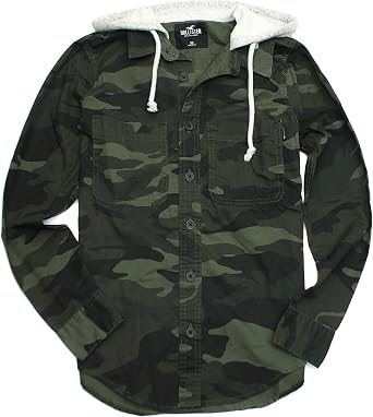 Hollister HOM-44 - Sudadera con Capucha para Hombre (Botones) - - Medium:  Amazon.es: Ropa