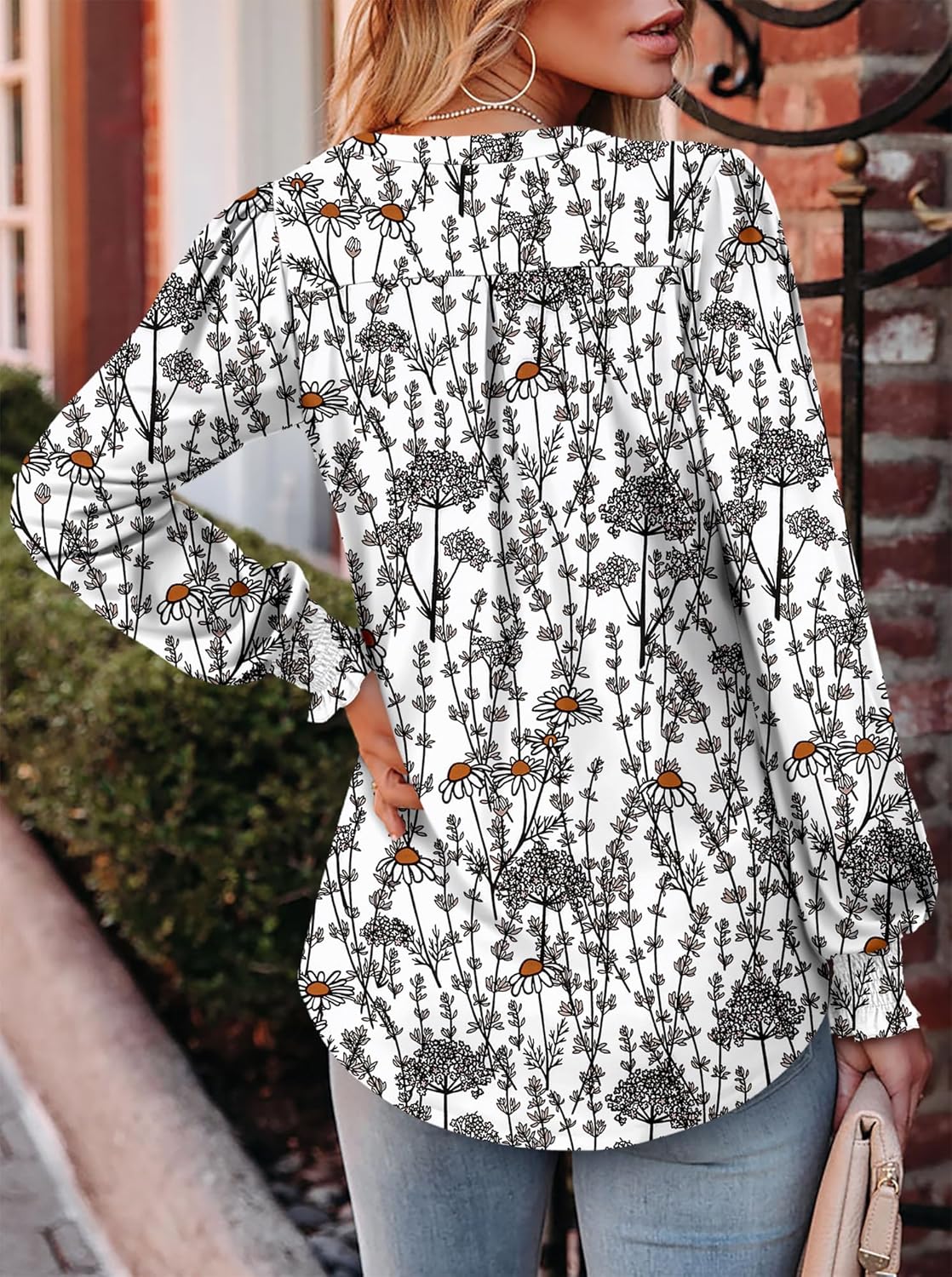 ROSELINLIN Womens Long Sleeve Tunic Tops Fall Blouse Shirts - Image 3