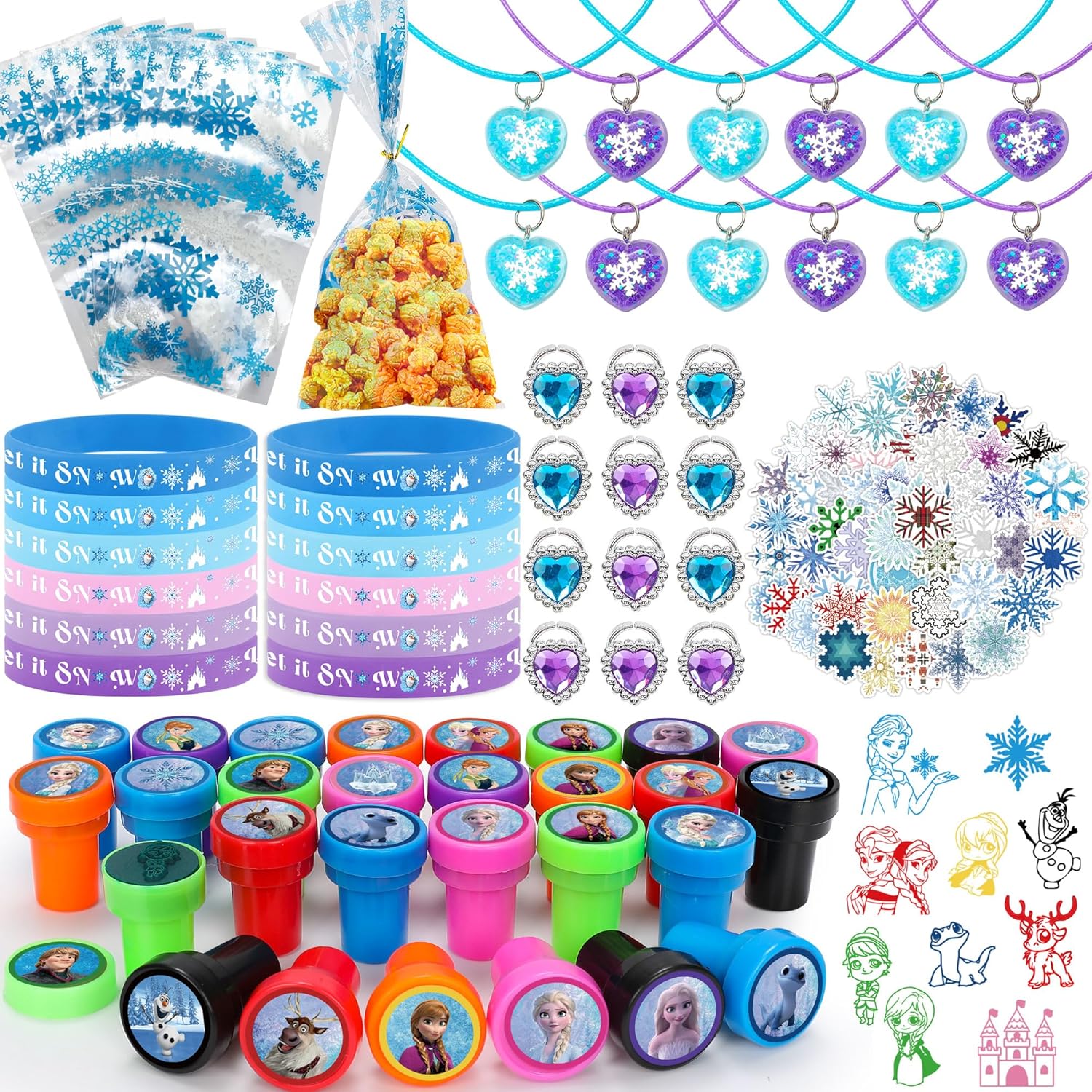 Frozen Party Favors for Girls 126 PCS Frozen Birthday