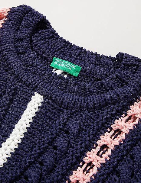 Maglione United Colors Of Benetton Bambino 100% Cotone, Bianco