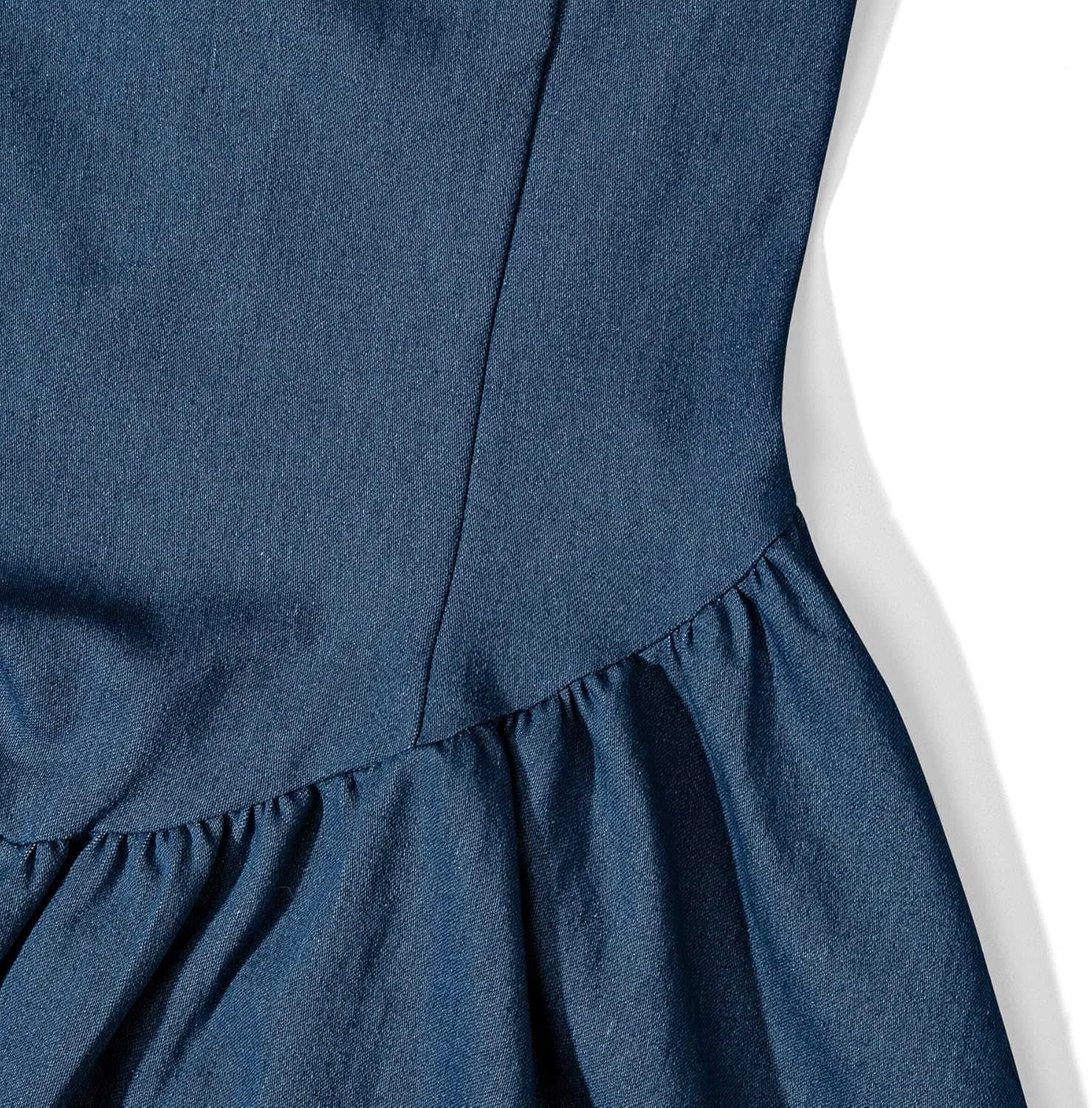 Women Sexy Halter Neck Denim Mini Dress Bodycon A-line Bubble Night Club Party Short Dress - Image 8