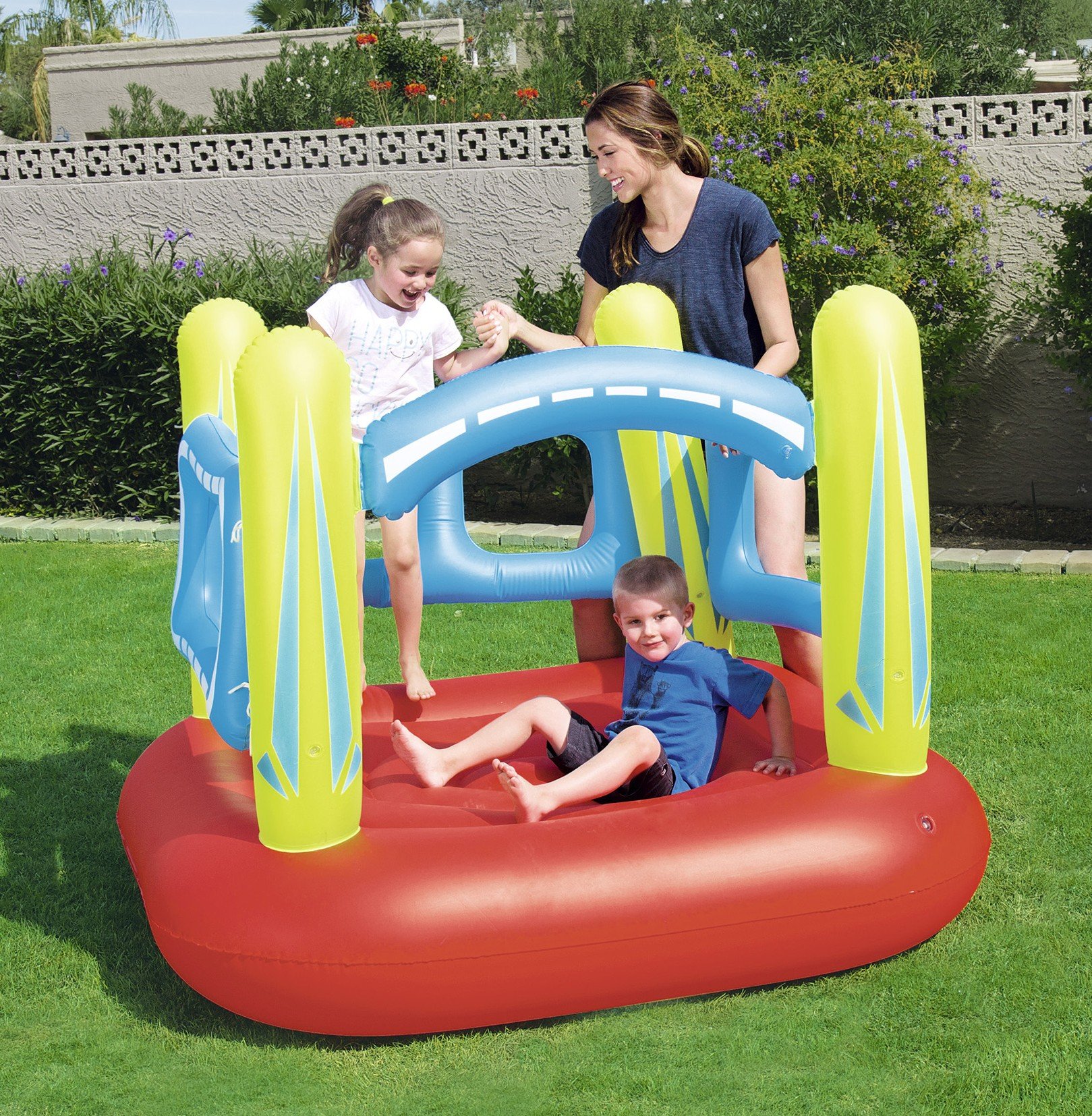 Bestway 52182 - Play Center Bouncer, Rosso, 157 x 147 x 119 cm