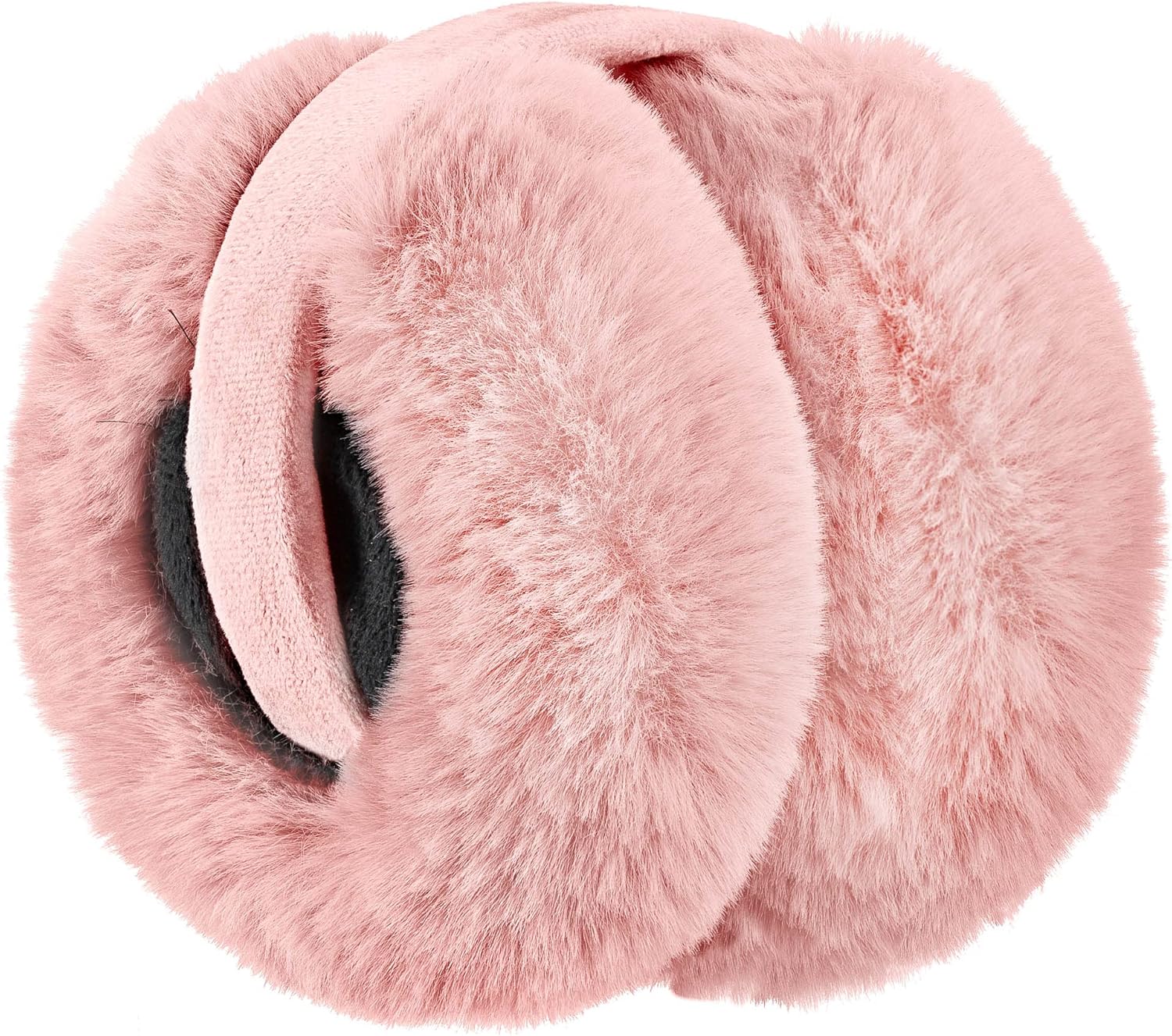 PEAK 2 PEAK Adult Unisex Winter Earmuffs – Soft Foldable Faux Fur Ear Warmers for Cold Weather - Image 2