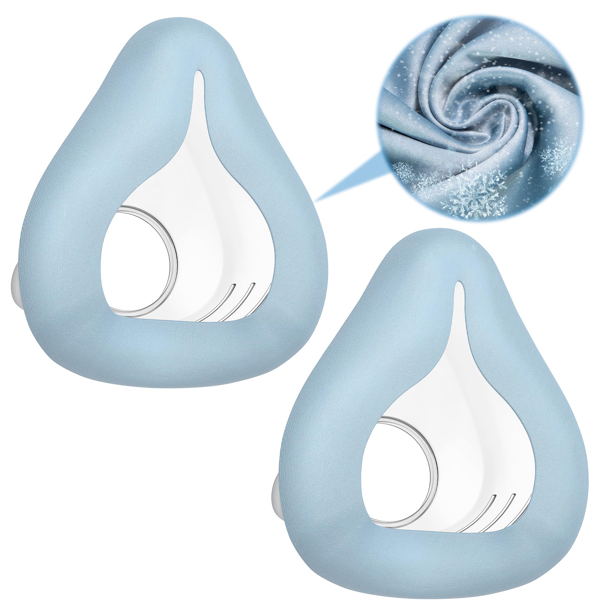 2 masques CPAP compatibles avec AirFit F20 Masque en tissu pour F20 Confortable à porter Coussin Masque à oxygène étanche Blue-L