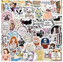 50-Piece Fantasy Dark Romance Sticker for Readers – Bookish Reading Book Stickers for Kindle, Booktok Book Lovers, Laptops, Water Bottles, Journals