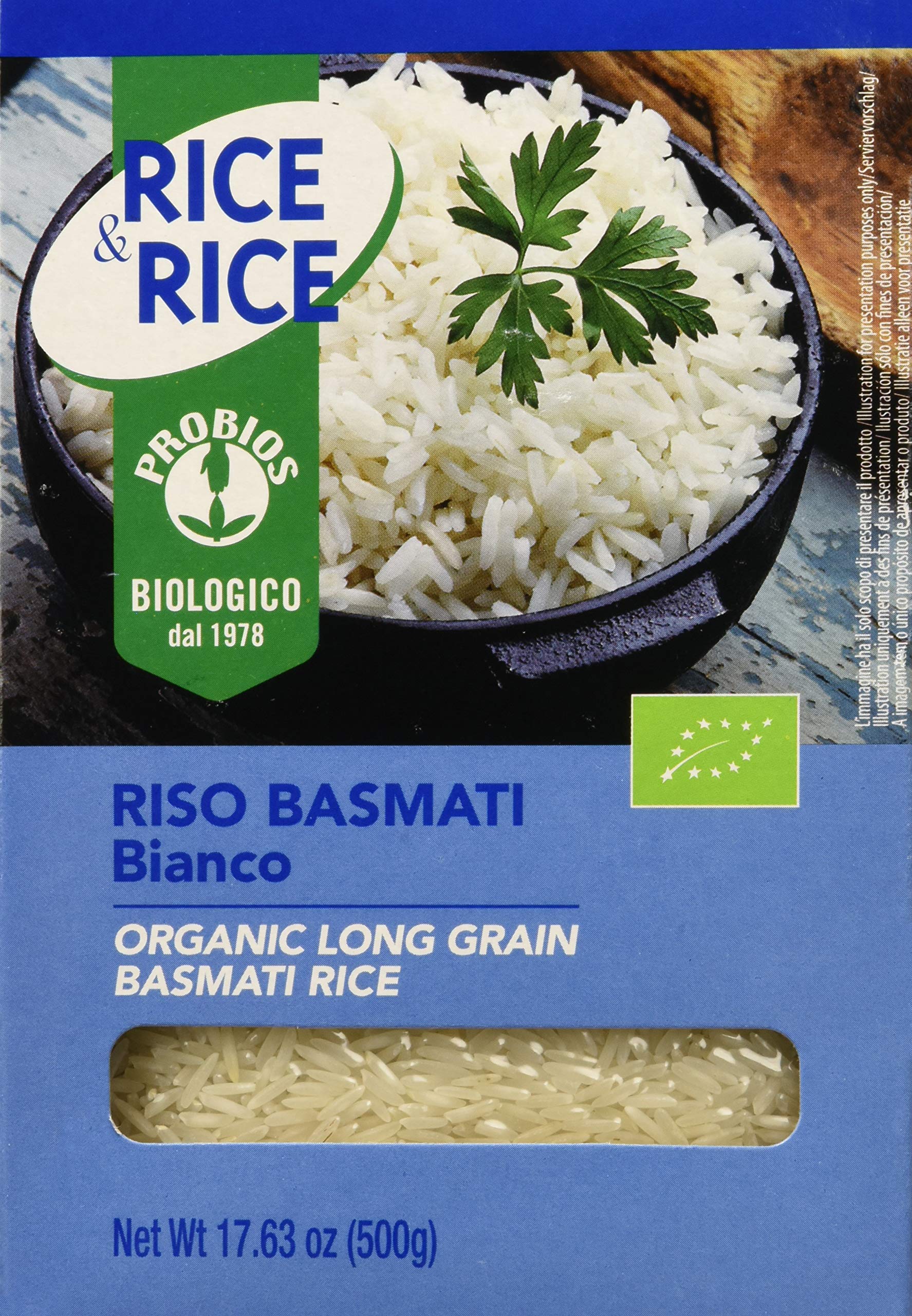 Probios Riso Basmati Bianco - 3 pezzi da 500 g [1500 g]