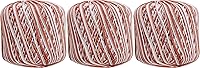 Vista 41 de Threadart - Paquete de 6 bolas de hilo de ganchillo multicolor 100% algodón puro, color 52
