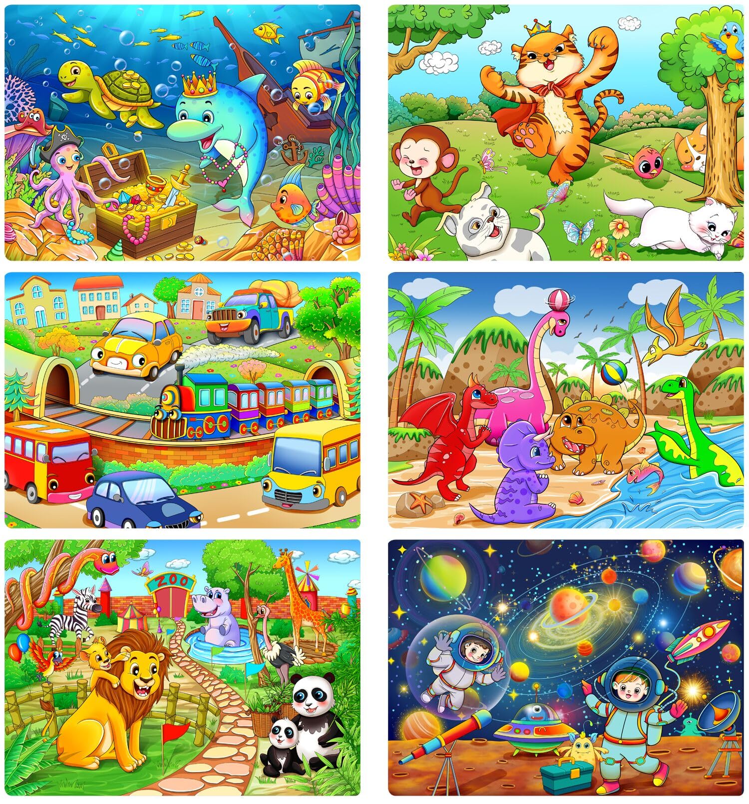 Jigsaw Puzzles 30 Piece for Kids ，Puzzles For 3+ Year Olds Jigsaw Puzzles for Kids Puzzle Educational Learning Toys for3 4 5 6 7 8 9 Girls and Boys