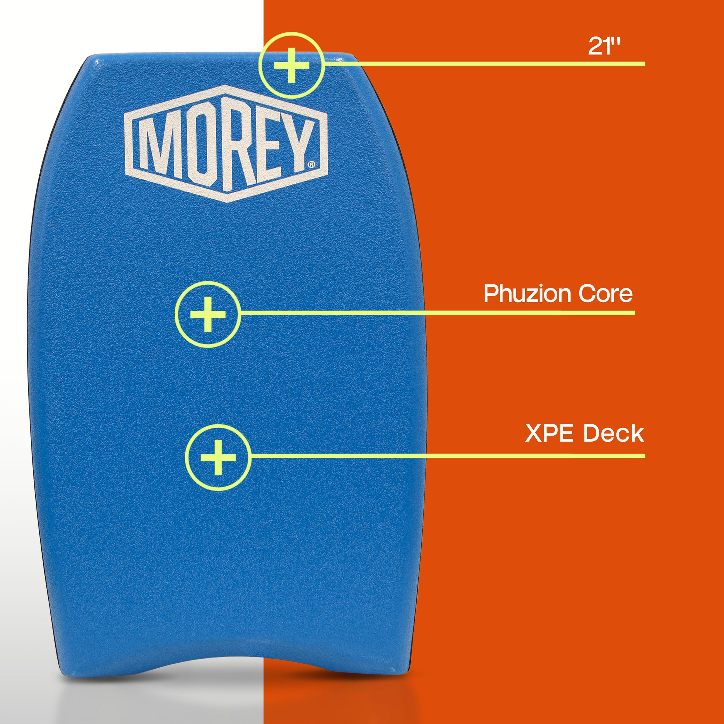 Amazon.com : Morey Bodyboards Mini Boogie 21 - Blue/Black/Orange