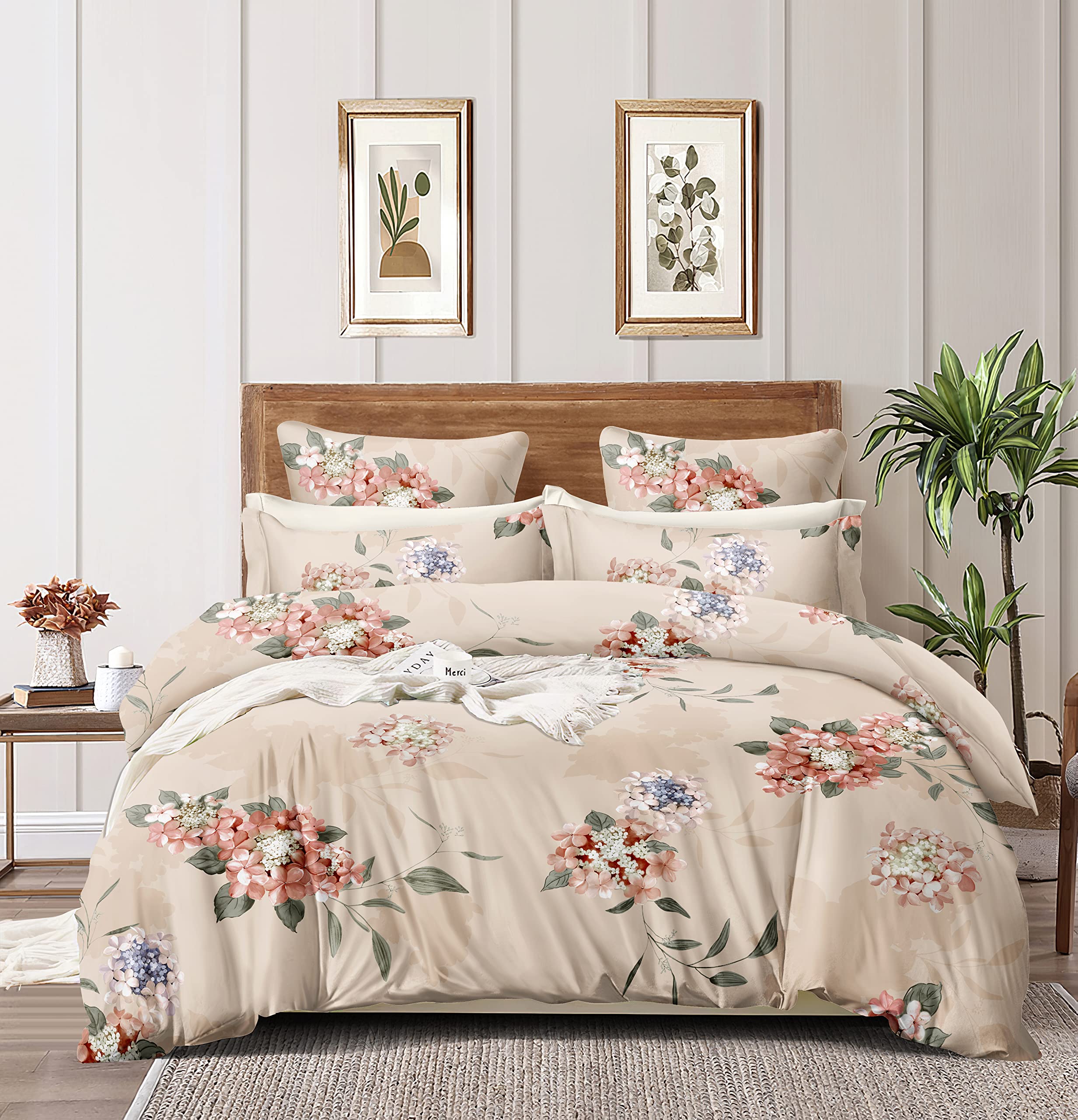 BREVARD Glacecotton Single Duvet Cover/Rajai Cover/Blanket Cover with Zipper (60x90 Inches, Peach Brown)-image-18