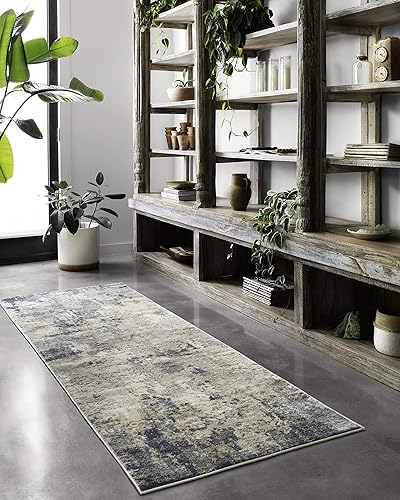 Miniatura 5 de Loloi II Teagan - Tapete de área, 41.72 x 41.72 cm (1 pies - 6 pulgadas x 1 pies - 6 pulgadas) muestra Swatch, DenimMist.