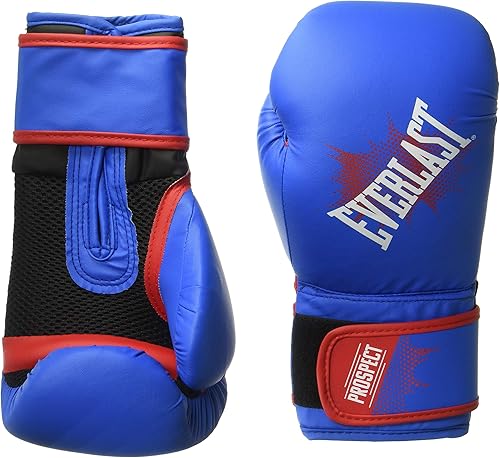 Everlast Prospect - Guantes de entrenamiento juvenil, color azul, rojo