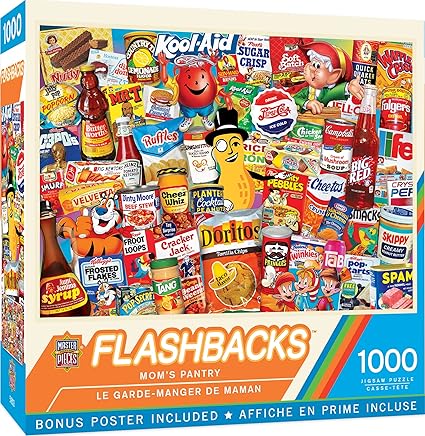 MasterPieces - Mom's Pantry 1000 Piece Jigsaw Puzzle, Fun for Adults & Family, Non-Glare Finish, 19.25" x 26.75", Nostalgic Design