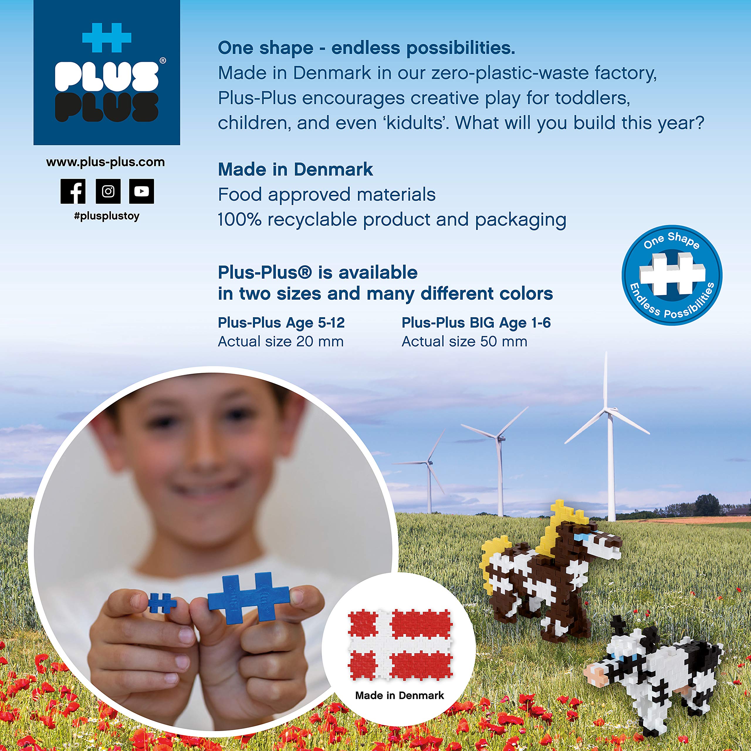 Plus-Plus Blocchi Costruzione -  Set Creativo STEM Per Bambini Dai 5 Anni