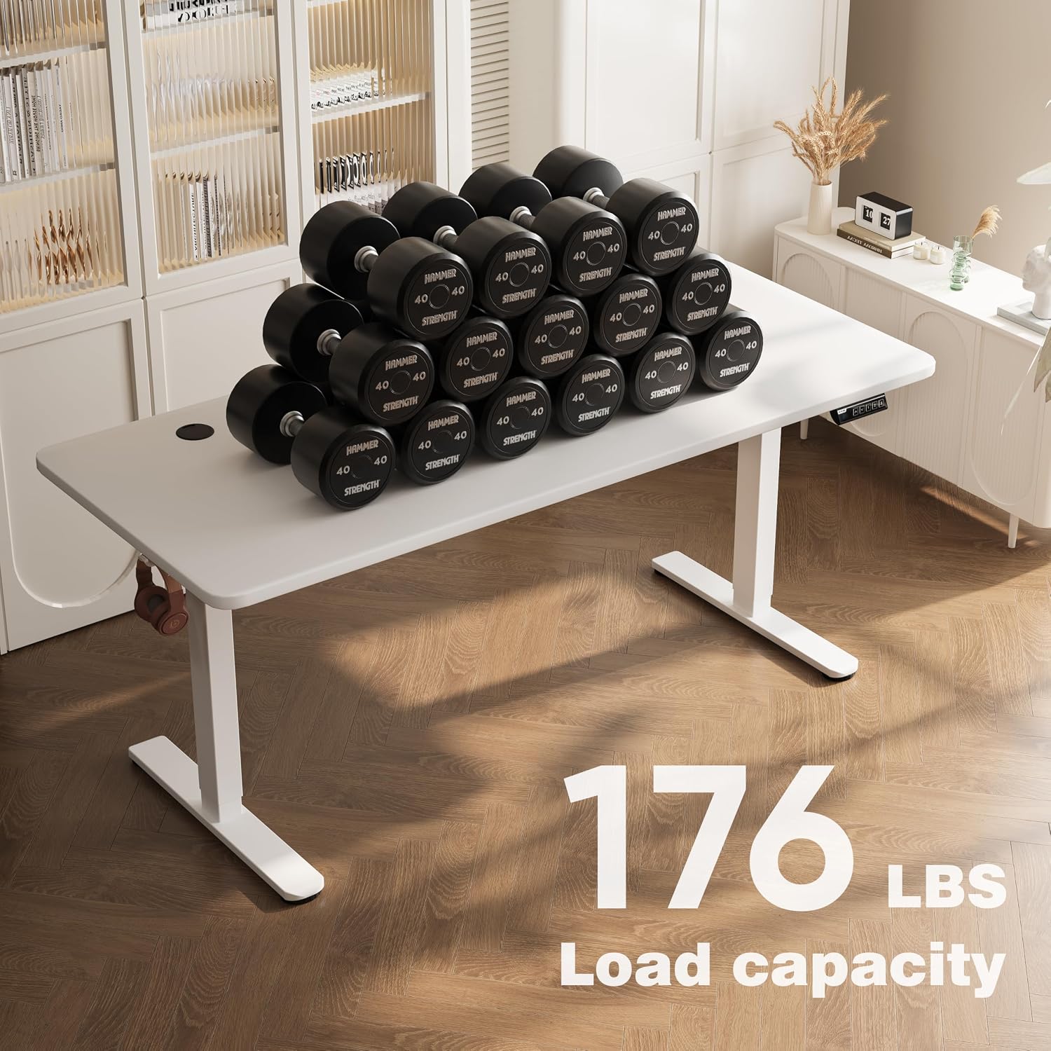 Monomi 79" Large Electric Standing Desk,Height Adjustable for Two-Person image 3