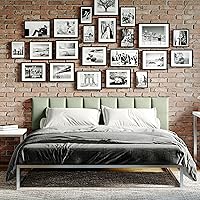 Vista 288 de Jaxx Panelist - Cabecero acolchado moderno, juego de 4 paneles para montar en la pared (cada uno de 11.25 x 38 pulgadas), tamaño King