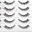 Pooplunch False Eyelashes Wispy Cat Eye Look Natural Volume Clear Band Foxy Short Accent Lashes Faux Mink Fake Lashes Strips 14 Pairs Pack
