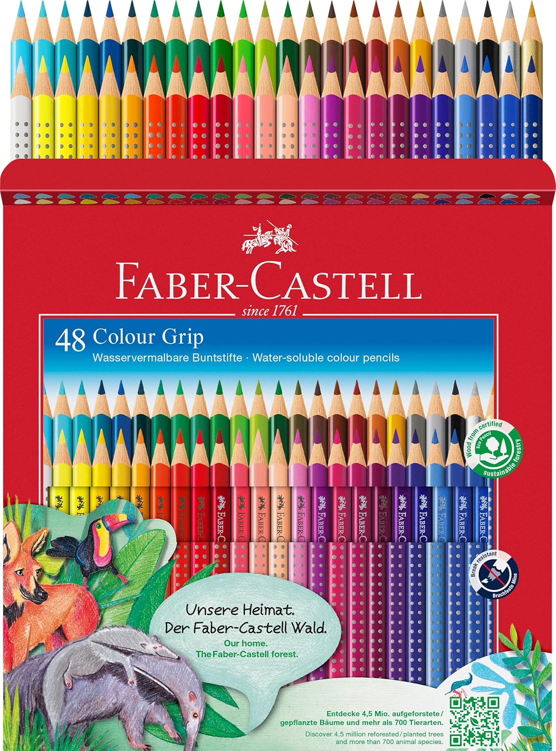 Faber-Castell 48 Colour Grip Pencil