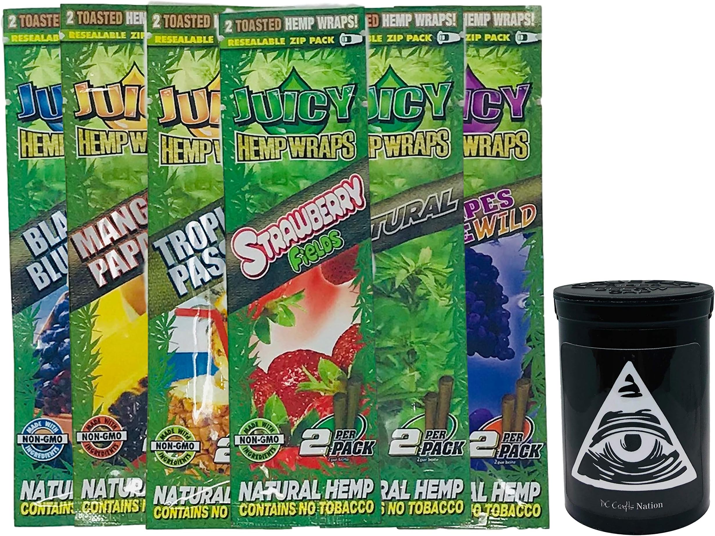 DC Crafts Nation Child Resistant Fresh Kettle with Juicy Jay's Variety Wraps 6 Count - Illuminati