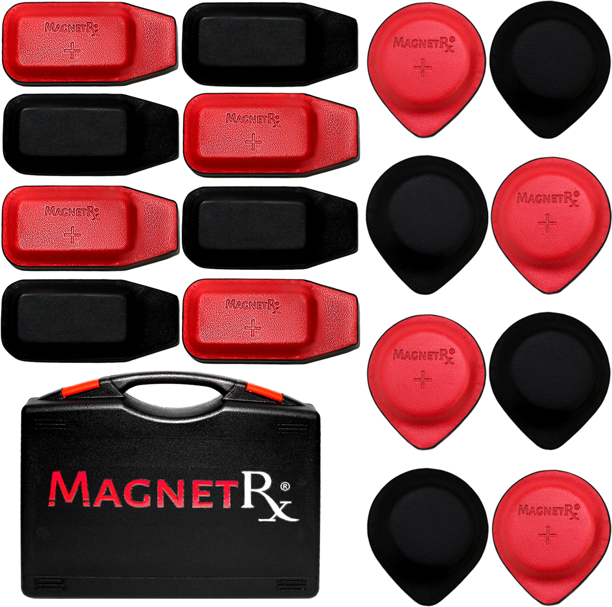 MagnetRX® Biomagnetic Magnet Kit - Round & Rectangular 2500 Gauss Magnets (16 Mixed Units)