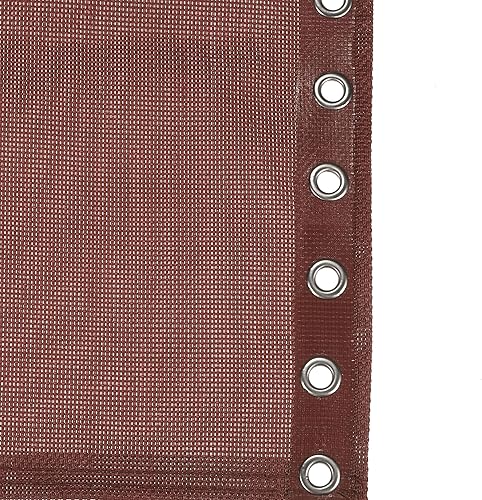 Miniatura 4 de PATIKIL Tela de repuesto para silla de gravedad, tela antigravedad, kit de herramientas de reparación con cordón para patio al aire libre, café