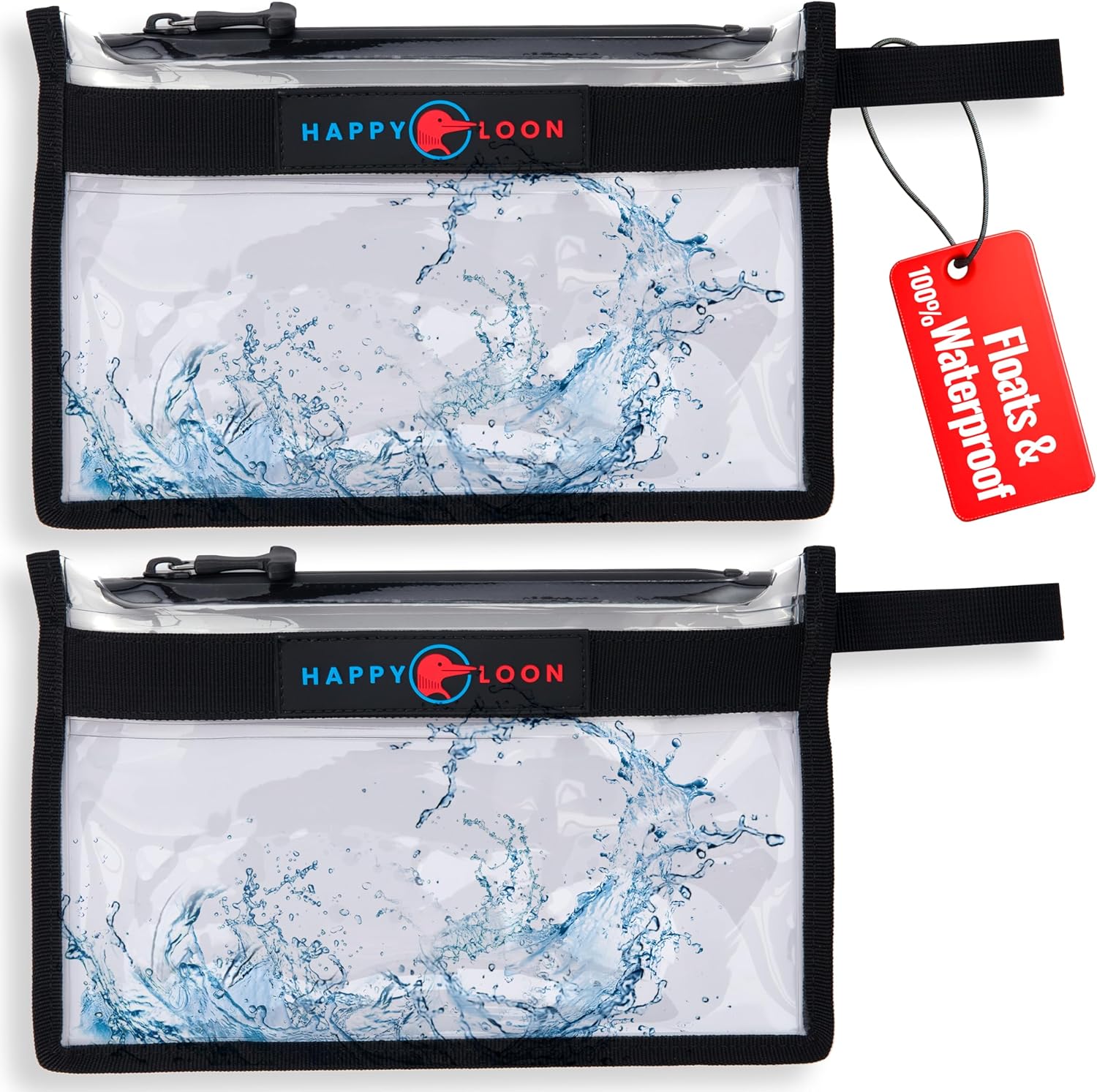 Elite – Juego de bolsas impermeables para aparejos de pesca, 2 tamaños medianos, bolsas secas 100% sumergibles, flotadores con señuelo y cebo,