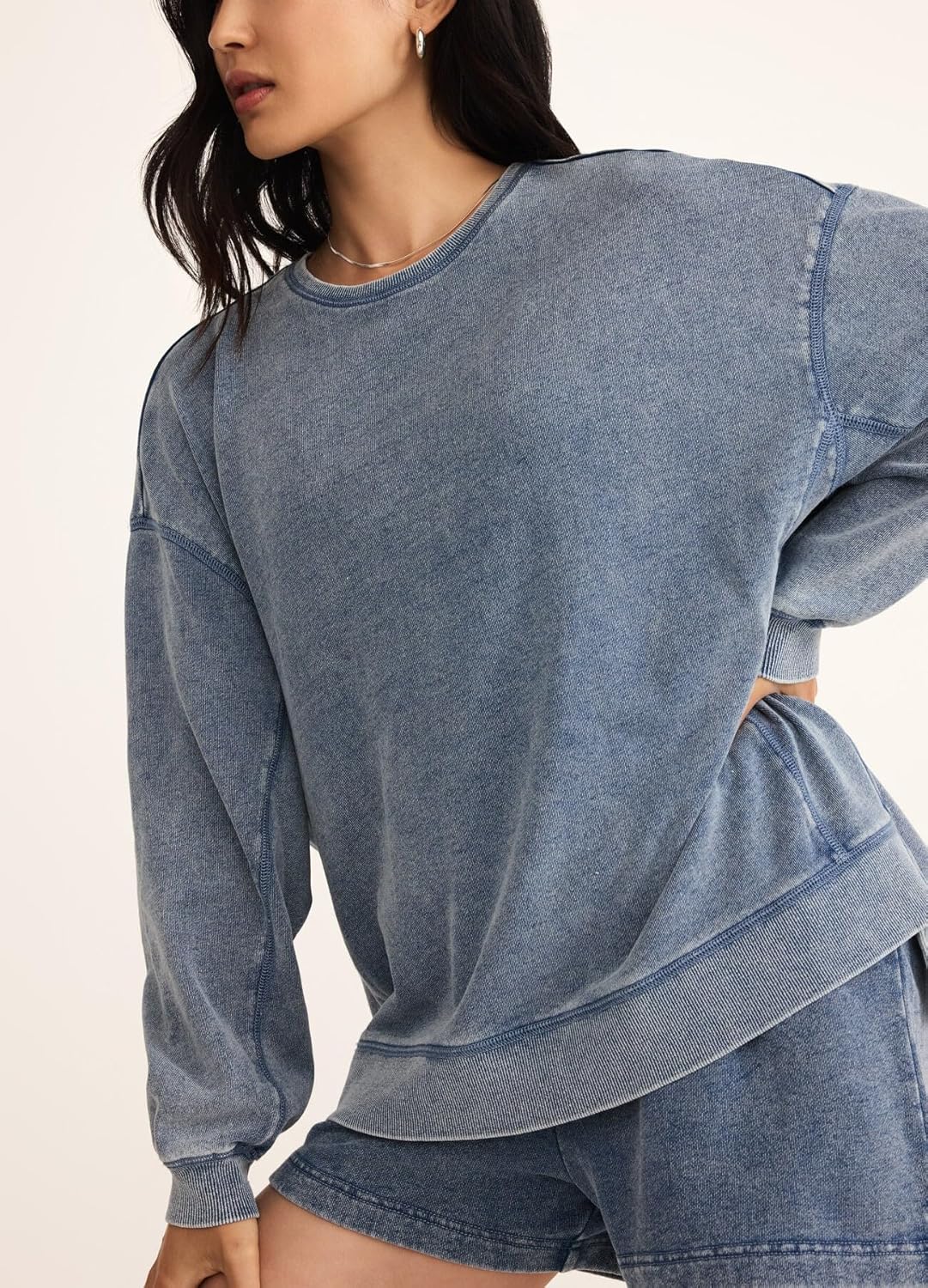 Z SUPPLY Women's V Neck Weekender Sweatshirt