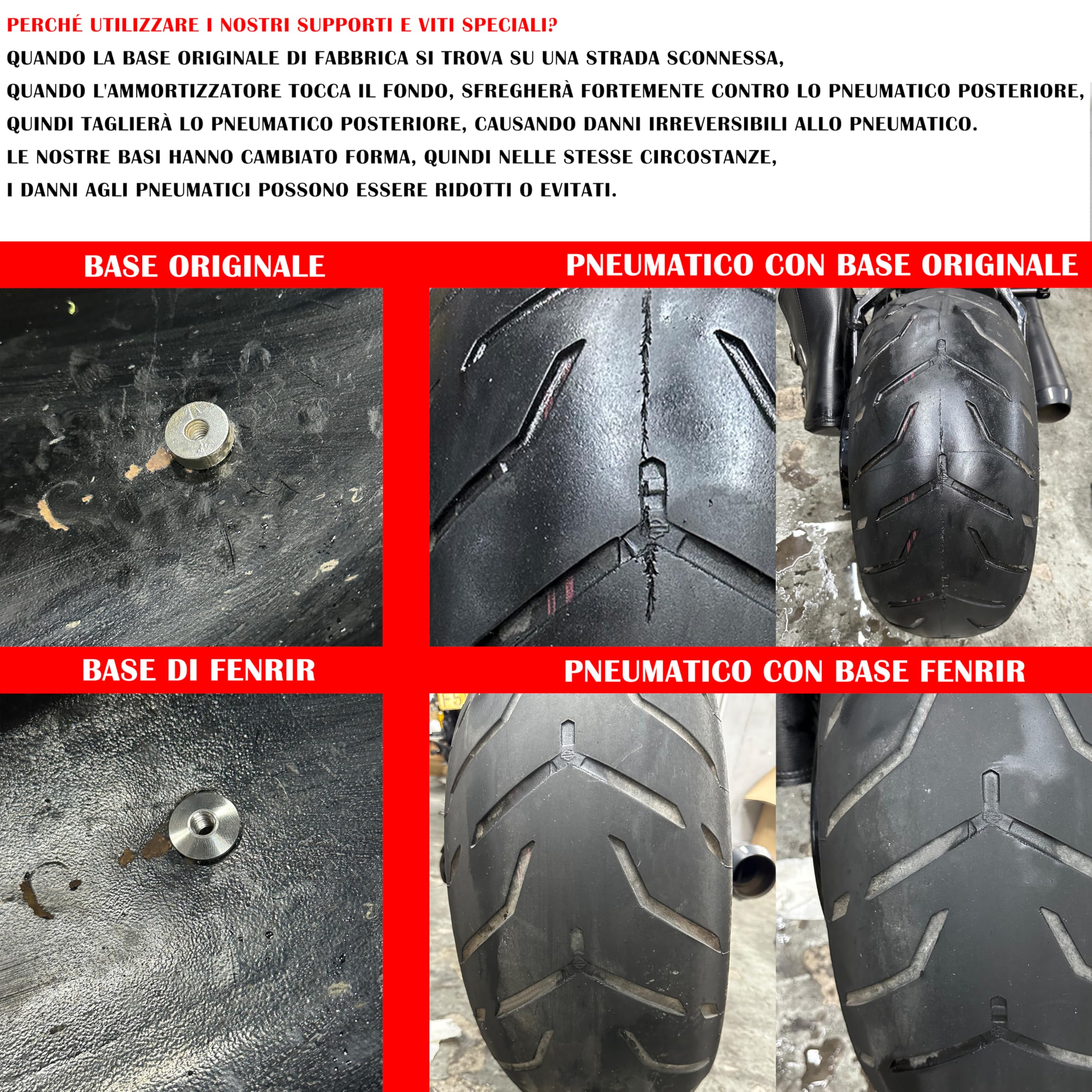 Fenrir Bullone per sella a sgancio rapido per motocicletta Vite Acciaio inossidabile 304 per Harley 1997-heute Sportster Dyna Softail Touring (Viti nere e base personalizzata)