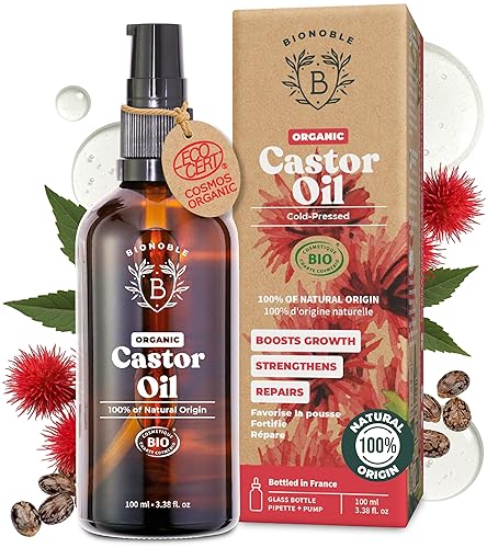 BIONOBLE Organic Castor Oil Cold Pressed - Hexane Free, 100%
