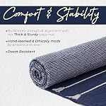Oui. Gayo Tapis de yoga biologique fait main 100% Tapis de yoga en coton biologique - Rug de Yoga Naturel pour l'exercice, entraînement, & Fitness Rug - Tissage à la main, lavable - 74 pouces X 26 Pouces