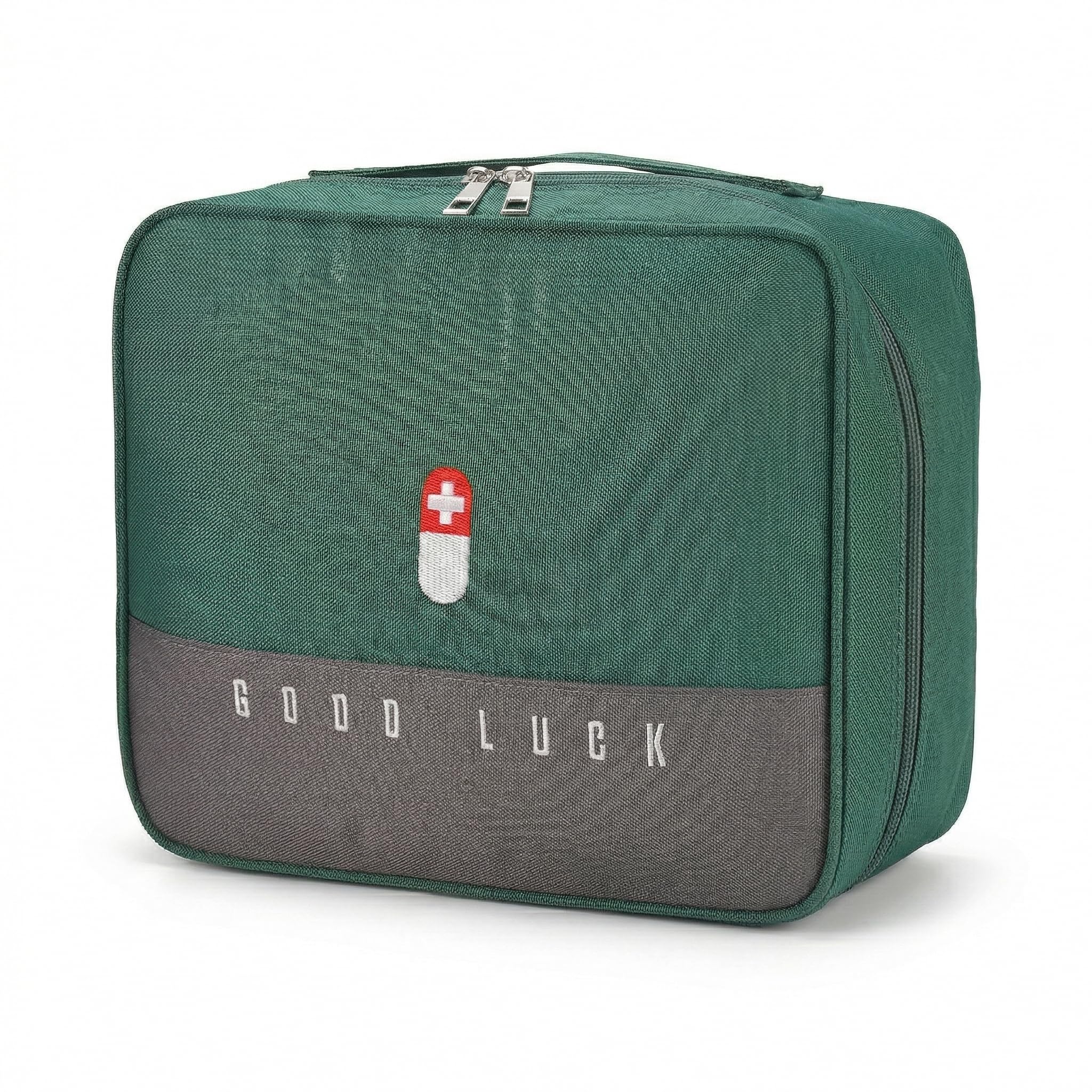 Medical Kit First Aid Pouch | Nylon Medicine Storage Bag | Emergency Medicine Organizer Box for Home,Travelling (Multicolor) (Medium)-image-22
