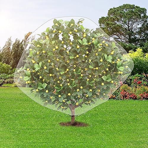 Miniatura 6 de Alpurple - Malla anti insectos y pájaros con cordón para proteger las plantas, flores y frutas de insectos y pájaros., 78 x 98 pulgadas.