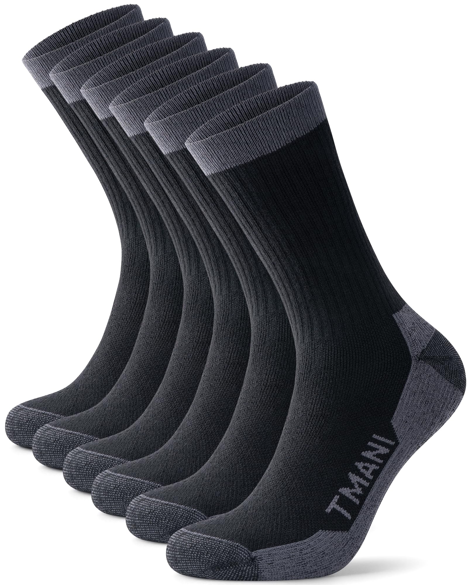 PULIOU Socks for Men Women, Lightweight Merino Wool Hiking Socks Moisture Wicking Breathable Cushion Socks for Walking Running Outdoor, Multipack,3 pairs