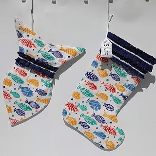 Fish Stocking, Personalized Cat Stocking, Christmas Gift For Fish Lovers, Cats Christmas Stocking, Scandinavian Christmas Decor
