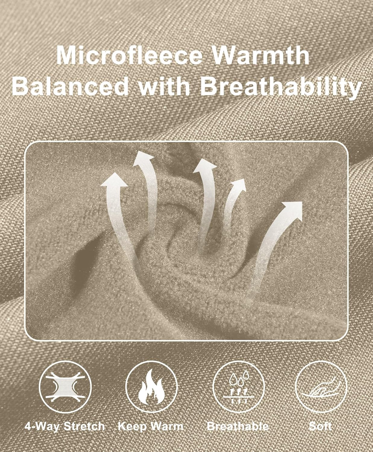 Little Donkey Andy Men's Fleece Lined Running Thumb Hole Jacket Winter Stretch Hoodies Full Zip Up Hooded Coat Workout Hiking - Image 5