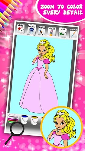 Livro de colorir para as princesas