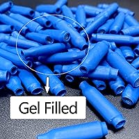 Vista 6 de 100 piezas de conectores B azules con relleno de silicona tipo gel húmedo para cables de alarma telefónica, conectores tipo B, empalmes de tipo