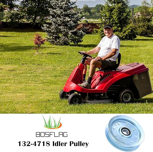 Vista 9 de 132-4718 La polea reemplaza Toro 132-4718 polea tensora plana, Exmark 1-603843, 116-3626, 132-7543, E603843 para Toro X4800, X4850, X5450, X4850