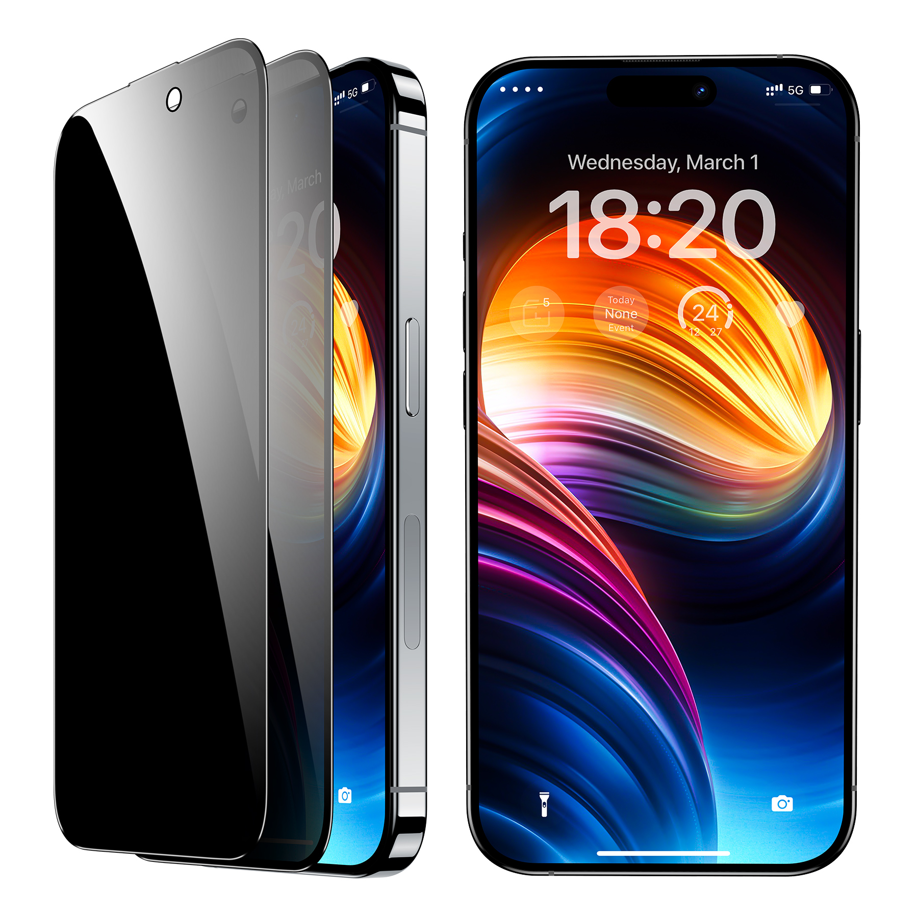 Sewutoyu [2 Pezzi] Pellicola Protettiva Compatibile con Xiaomi 14- Schermo Privacy e Vetro Temperato Privacy, Anti-Spy Screen Copertura Completa Pellicola Protettiva Antigraffio di Durezza 9H