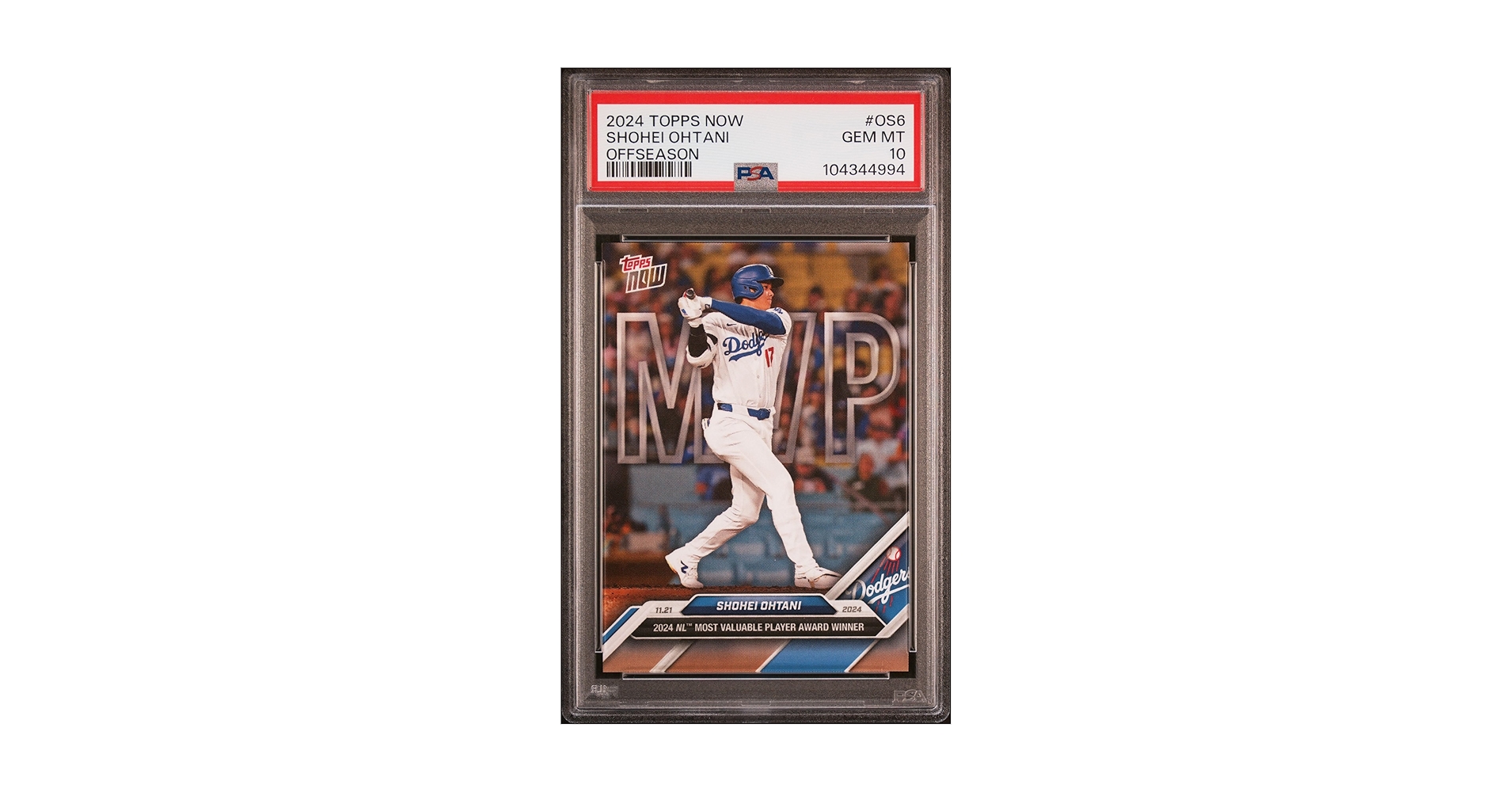 大谷翔平&トラウト topps now MVP award special 2024 MLB Topps Now SHOHEI OHTANI MVP Card #OS-6 N.L. MVP