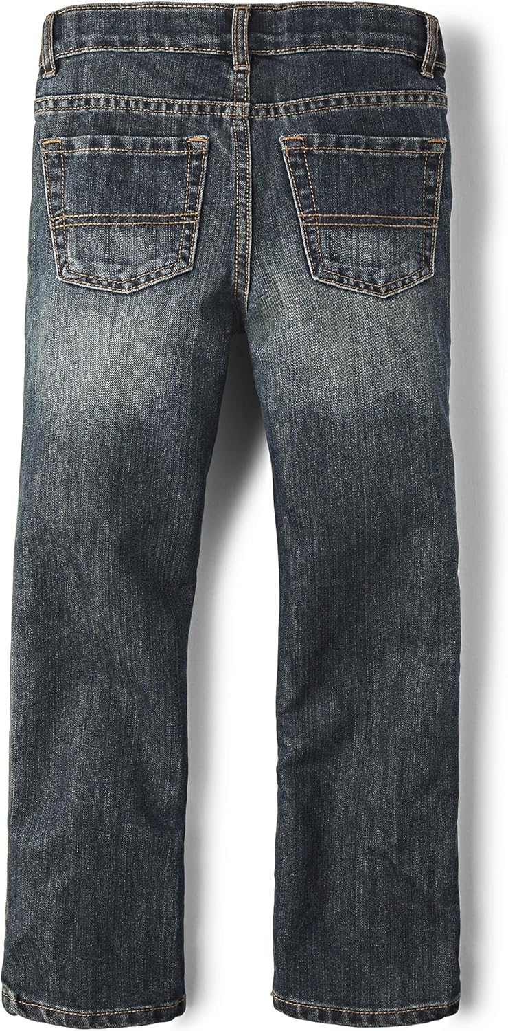 Vista 3 de The Childrens Place Boys Basic Bootcut Jeans