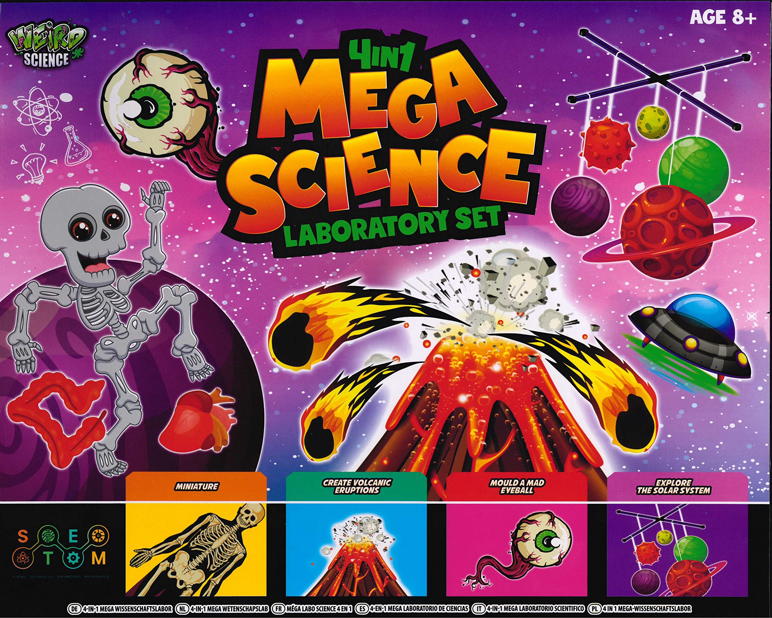 RMS Weird Science 4-In-1 Mega Science Lab Kit for Kids