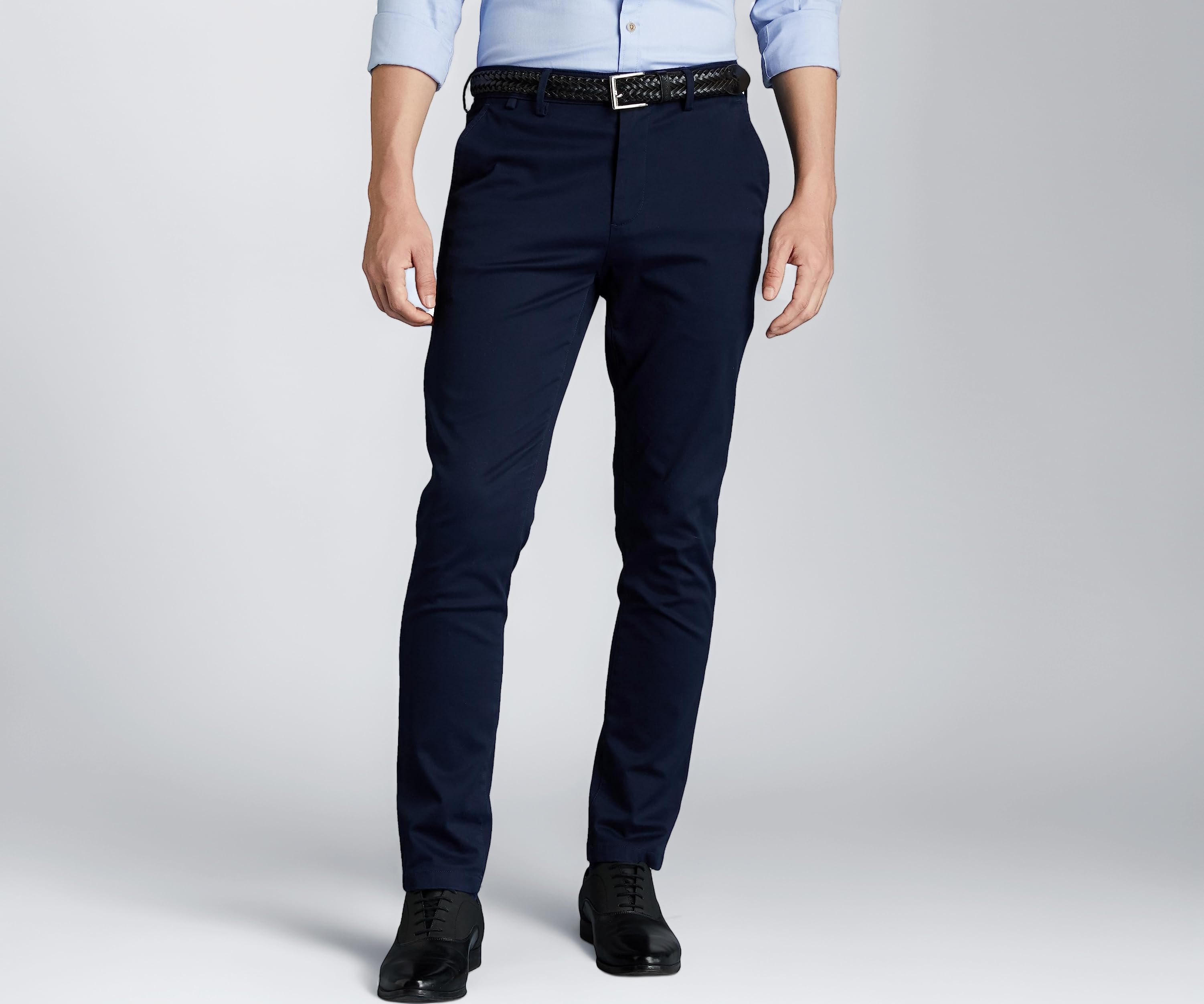 - Men's Slim Fit Flexi Waist Casual Pants | Stretchable Chinos | Stylish Office Fashion Trousers