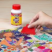 Vista 3 de RoseArt Pegamento para rompecabezas con aplicador – Guarda, lamina y conserva los rompecabezas terminados – Fácil de aplicar, se seca rápido