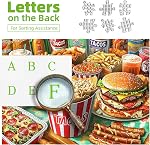 1000 Piece Puzzles for Adults Clearance, Super Delicious Food Burger & Fries Puzzle for Adults, Hard Challenge Art Jigsaw Puzzles, for Gifts Birthday Party Game Family, 27.5*19.7 Inch Dust Free Puzzle