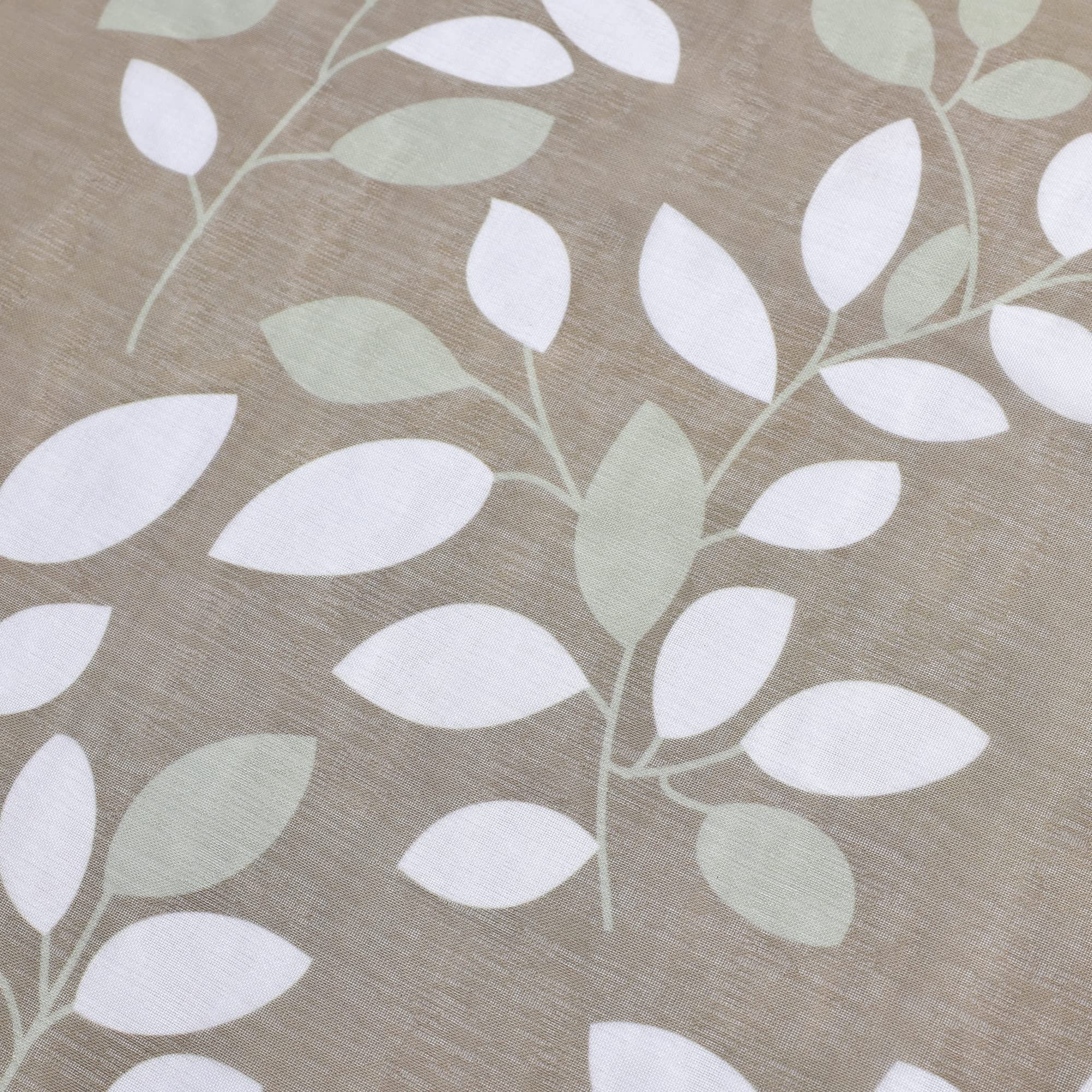 ESLIR 2er Set Flächenvorhänge Schiebegardinen Voile Gardinen mit Klettband Landhaus Schiebevorhang Transparent Vorhang Wohnzimmer Sand BxH 57x145cm 2 Stück