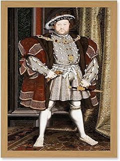 Artery8 Painting Antique Holbein Junior Henry Tudor VIII King England Artwork Framed A3 Wall Art Print
