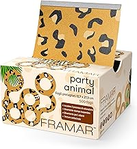 Framar Party Animal Pop Up Hair Foil Emboss Highlight Foil Highlight Foil Hairdressing Highlight Foil Highlight Foil Stencils Hair Dye Foil 500 Pieces