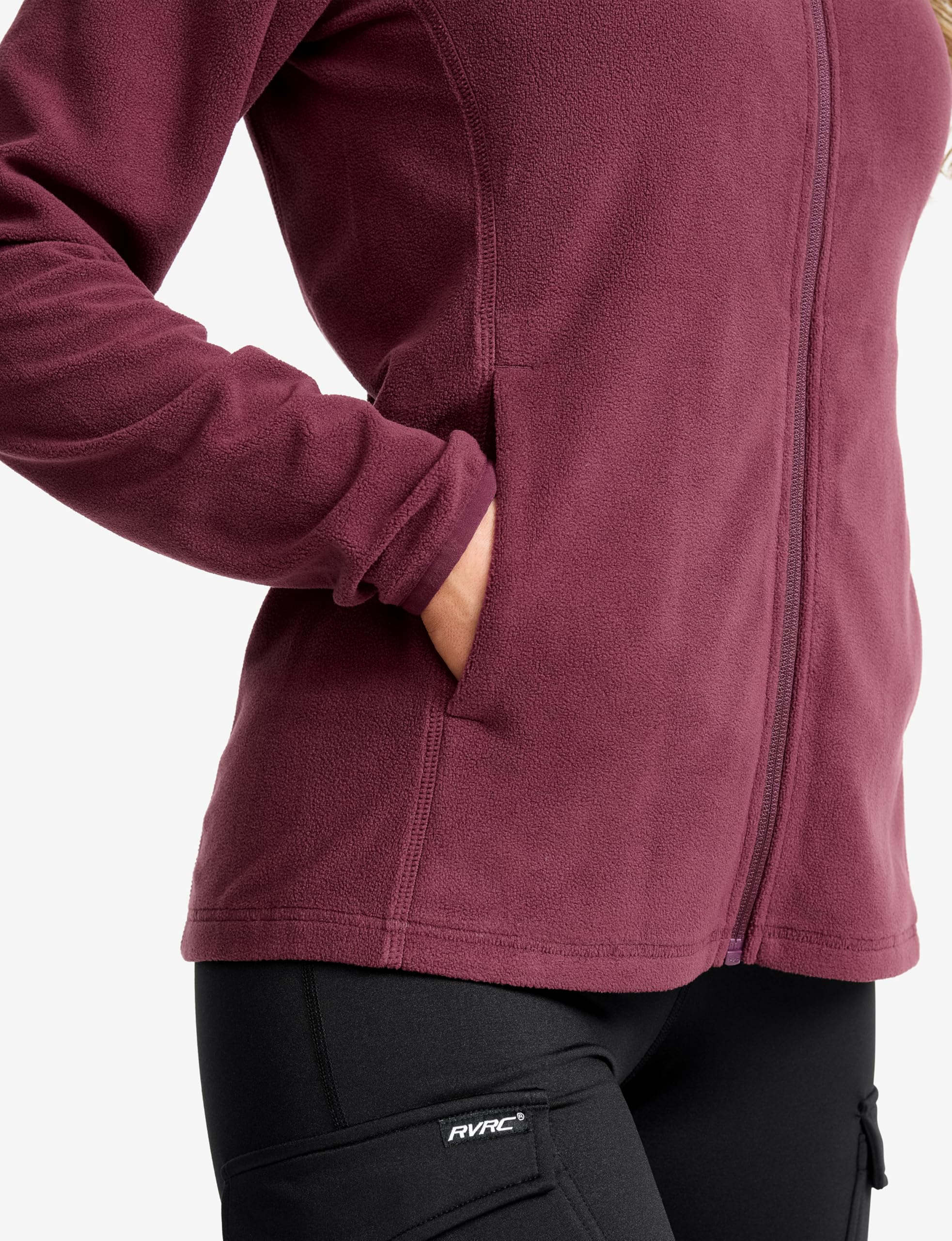 RevolutionRace Hiker Fleece Hoodie da Donna, Felpa con cappuccio in pile leggera ed elastica