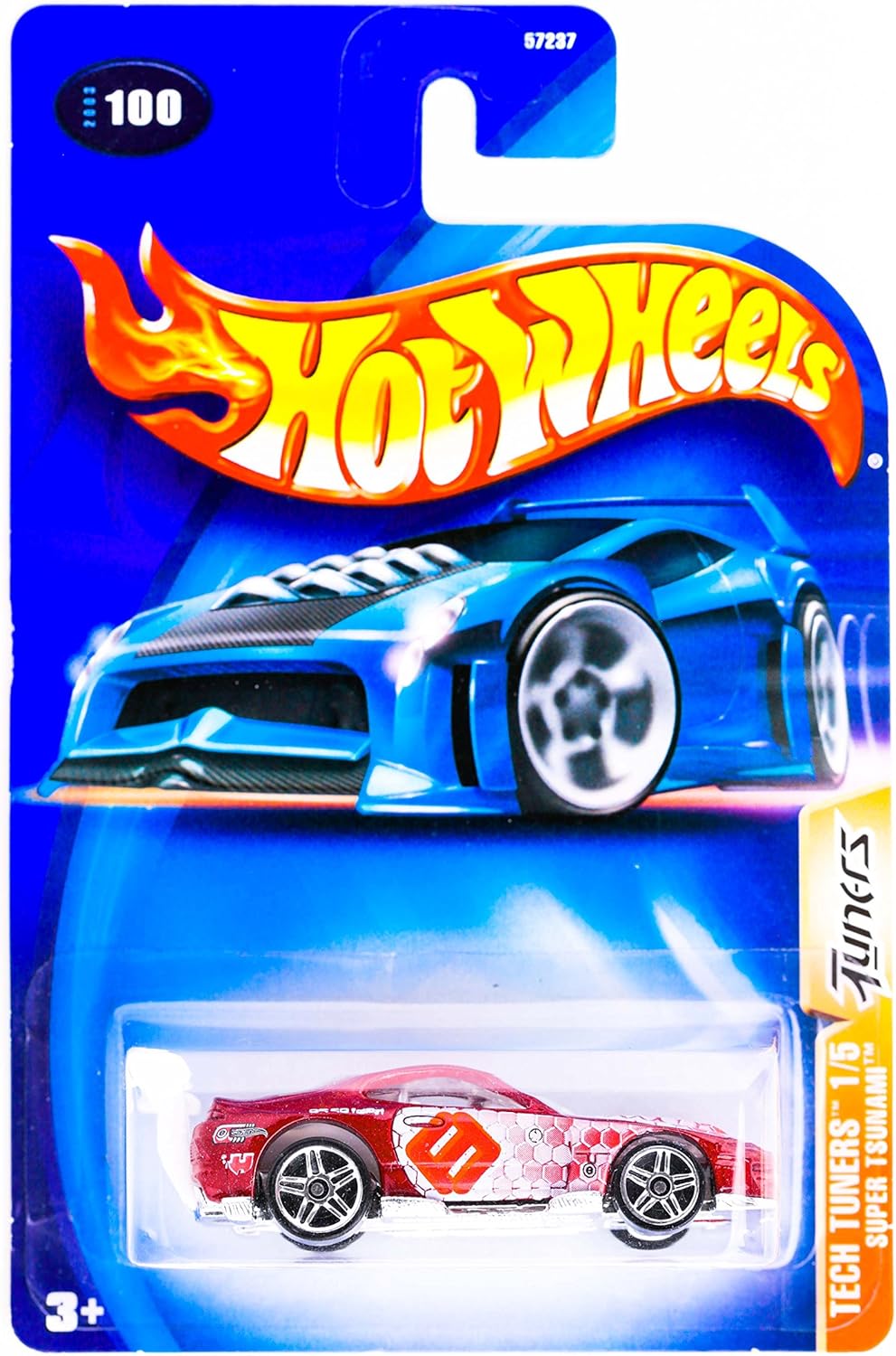 Hot Wheels 2003 Tech Tuners Super Tsunami 1/5 RED 100 1:64 Scale